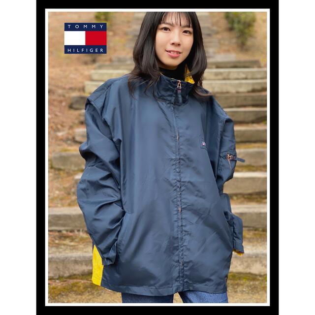 TOMMY(トミー)の Tommy☆トミー☆ナイロンジャケット☆XXL☆古着☆ユルダボ☆ビンテージ メンズのジャケット/アウター(ナイロンジャケット)の商品写真