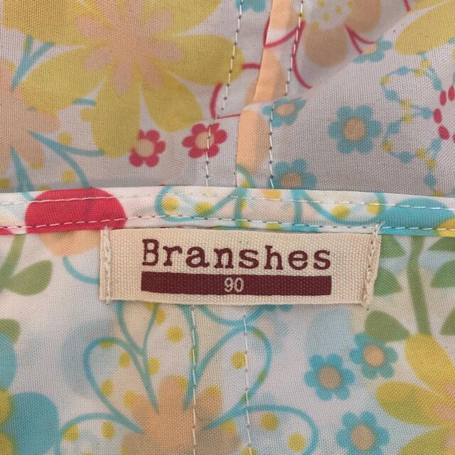 Branshes(ブランシェス)のブランシェス90サイズキッズレインコート花柄女の子 キッズ/ベビー/マタニティのこども用ファッション小物(レインコート)の商品写真