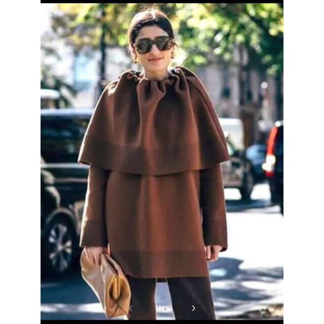 国内正規品】 celine - celine フィービー ケープ付きニット コート