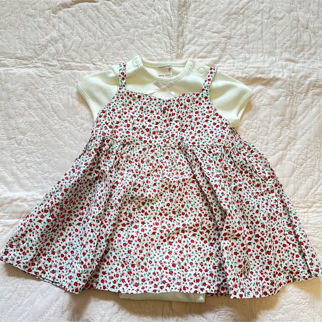 petit main(プティマイン)のプティマイン ロンパース ワンピース petit main キッズ/ベビー/マタニティのベビー服(~85cm)(ワンピース)の商品写真