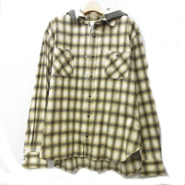 Sacai 20ss Hooded Check Shirt 20-02238Mトップス