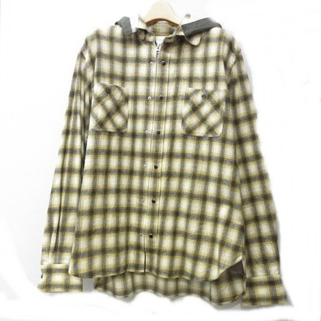 sacai(サカイ)のサカイ  20SS HOODED CHECK SHIRT サイズ1 シャツ メンズのトップス(シャツ)の商品写真