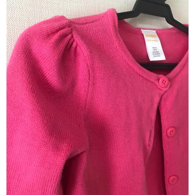 GYMBOREE(ジンボリー)のベビー　キッズ　カーディガン　ピンク キッズ/ベビー/マタニティのキッズ服女の子用(90cm~)(カーディガン)の商品写真