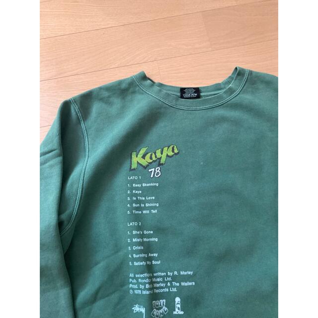 STUSSY - stussy × bob marley ボブマーリー kaya crewneckの STUSSY - stussy × bob marley ボブマーリー kaya crewneckの