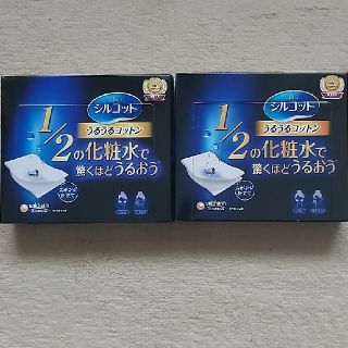 ユニチャーム(Unicharm)のシルコット うるうるコットン スポンジ仕立て(40枚入) ×2(コットン)