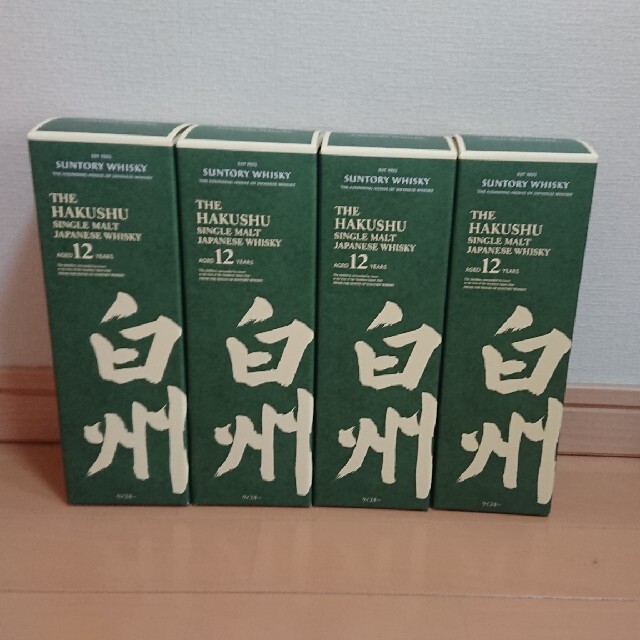 サントリー白州１２年×４本 箱付き 値頃 www.sisteplant.com