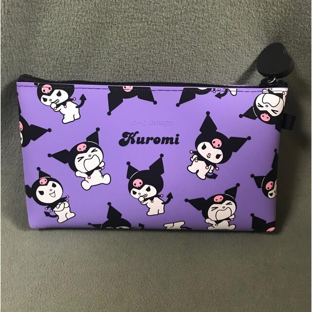 サンリオ(サンリオ)のp+g design NUU 💜クロミ💜シリコン製マルチジッパーポーチ スマホ/家電/カメラのスマホアクセサリー(モバイルケース/カバー)の商品写真