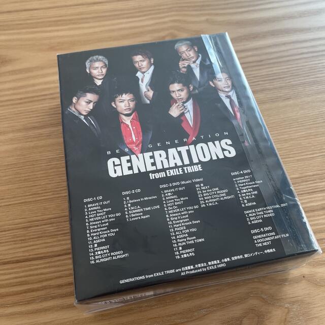 GENERATIONS(ジェネレーションズ)のBEST GENERATION ベストアルバム　初回盤 エンタメ/ホビーのDVD/ブルーレイ(ミュージック)の商品写真