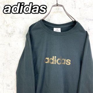 アディダス(adidas)の希少 90s アディダス ロンT ビッグプリント 美品(Tシャツ(長袖/七分))