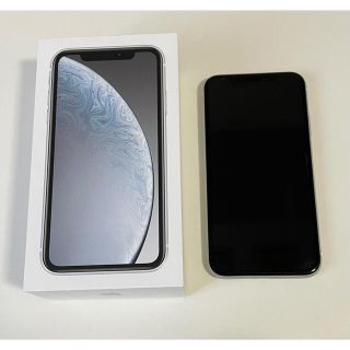 アイフォーン(iPhone)のiPhoneXR 64GB 本体 ホワイト FaceID対応(スマートフォン本体)