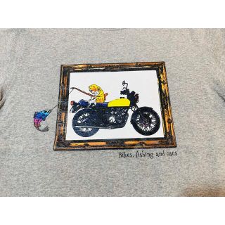 ヨンフォア cb400f ロングスリーブTシャツ 猫 釣りトラウト 旧車 半袖