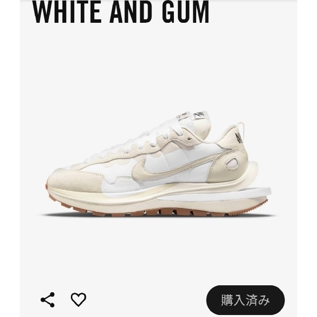 NIKE(ナイキ)のナイキ x sacai ヴェイパーワッフル White and Gum メンズの靴/シューズ(スニーカー)の商品写真