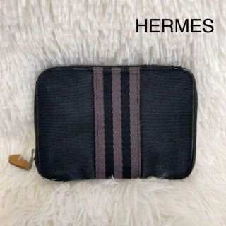 エルメス(Hermes)のエルメス　フールトゥ　エールライン　ジップウォレット　キャンバス(財布)