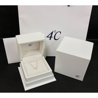 今だけ20%OFF  4℃  ダイヤモンドネックレス ケース付き