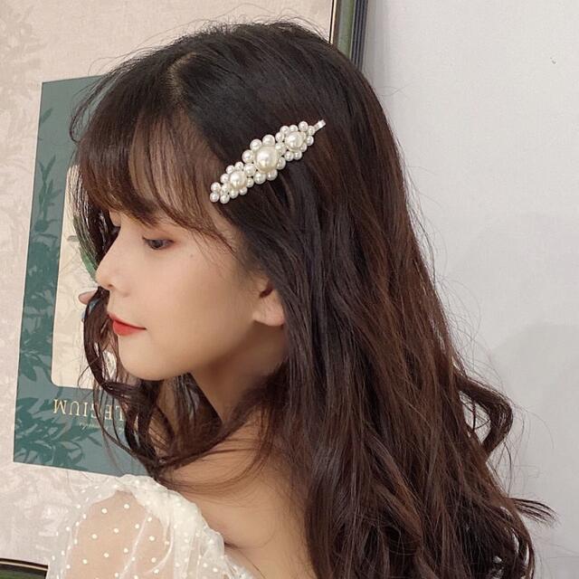パールヘアピン 4点セット ヘアピン ヘアアクセサリー 韓国 ヘア