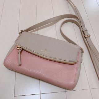 ケイトスペードニューヨーク(kate spade new york)の美品❣️Kate Spade バイカラー　ポシェット(ショルダーバッグ)