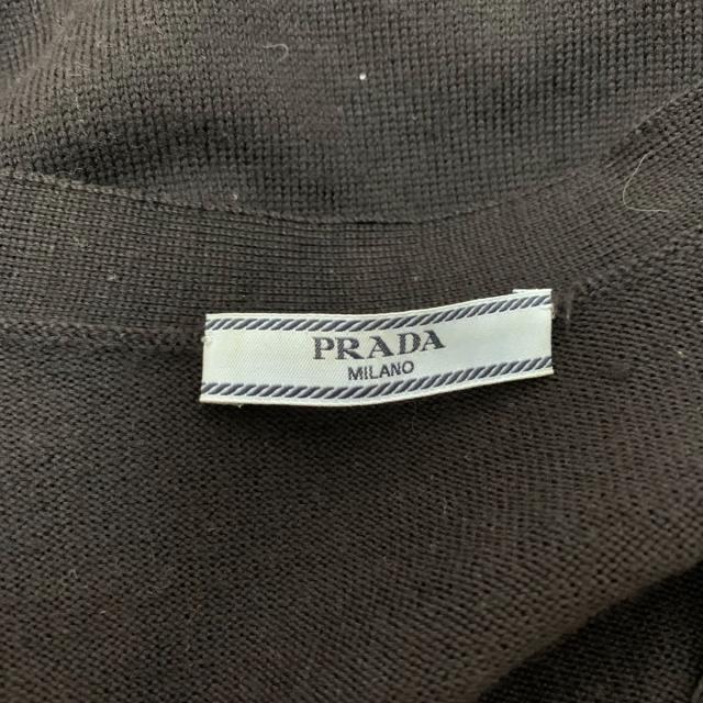 PRADA(プラダ)のプラダ カーディガン サイズ40 M美品  - 黒 レディースのトップス(カーディガン)の商品写真