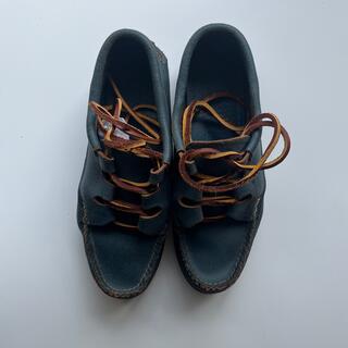 ビームスボーイ(BEAMS BOY)のyuketen ブルー レザー 革 靴 ユケテン blue モカシン(ローファー/革靴)