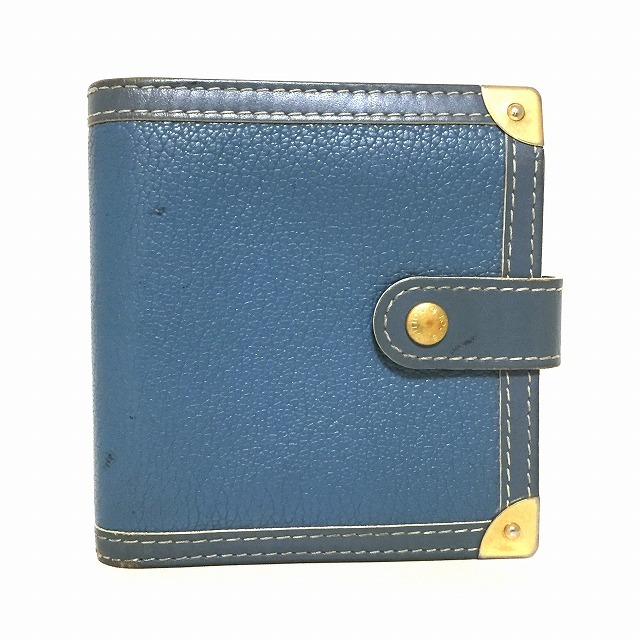 豊富なギフト LOUIS VUITTON - ルイヴィトン 2つ折り財布 M91829 ブルー 財布