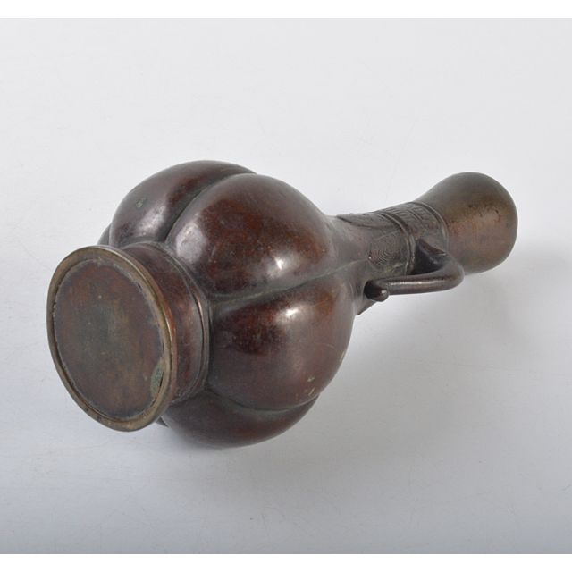 中国 古銅宣徳銅 饕餮文瓜稜蕾口瓶 V R4319 美術品/アンティーク 中国 古銅宣徳銅 饕餮文瓜稜蕾口瓶 V R4319 美術品/アンティーク