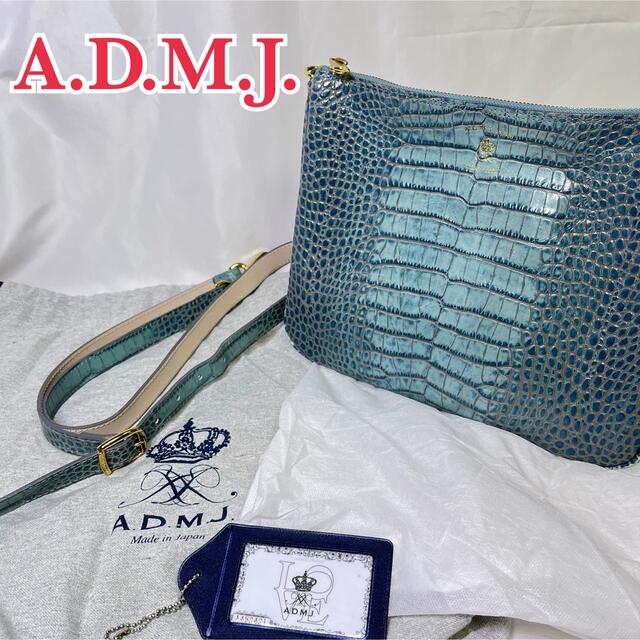 NEW ARRIVAL 新品同様 ADMJ ハンドバッグ ブルー 3broadwaybistro.com