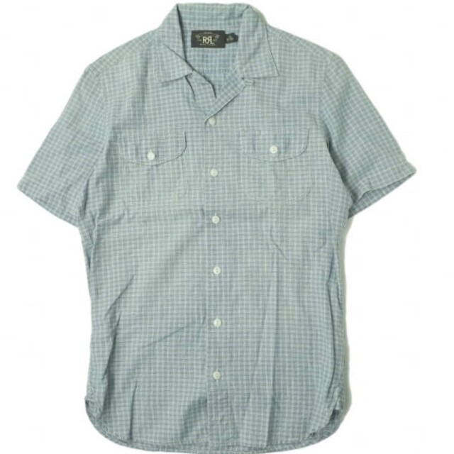 RRL - RRL ダブルアールエル PLAID-PRINT S/S CAMP SHIRTS チェック