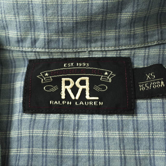RRL - RRL ダブルアールエル PLAID-PRINT S/S CAMP SHIRTS チェック