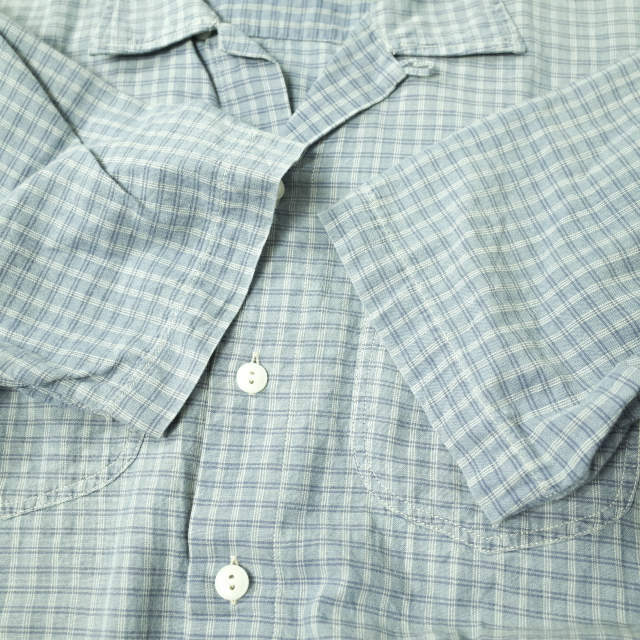 RRL - RRL ダブルアールエル PLAID-PRINT S/S CAMP SHIRTS チェック