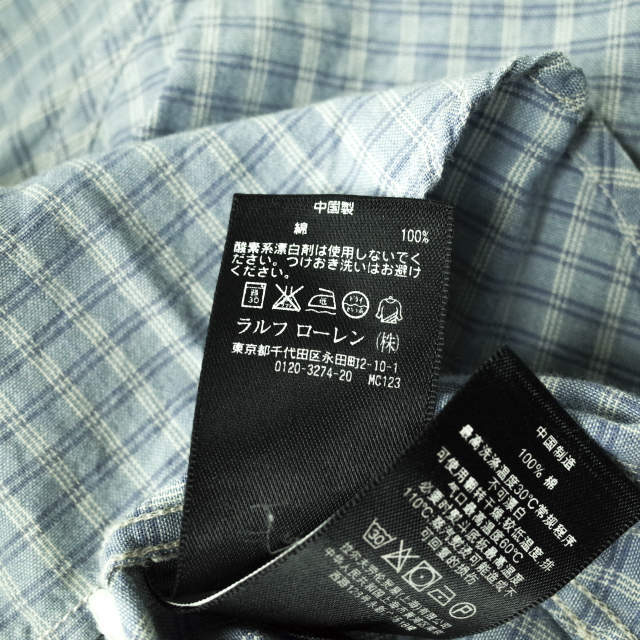 RRL - RRL ダブルアールエル PLAID-PRINT S/S CAMP SHIRTS チェック