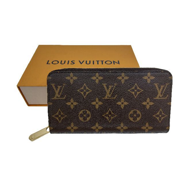 未使用品！LV【ルイ ヴィトン】M41895 モノグラム ジッピ―ウォレットレディース