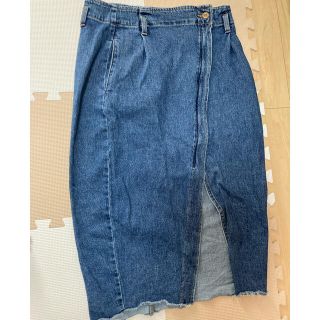 ザラ(ZARA)のZARA デニムスカート(ロングスカート)