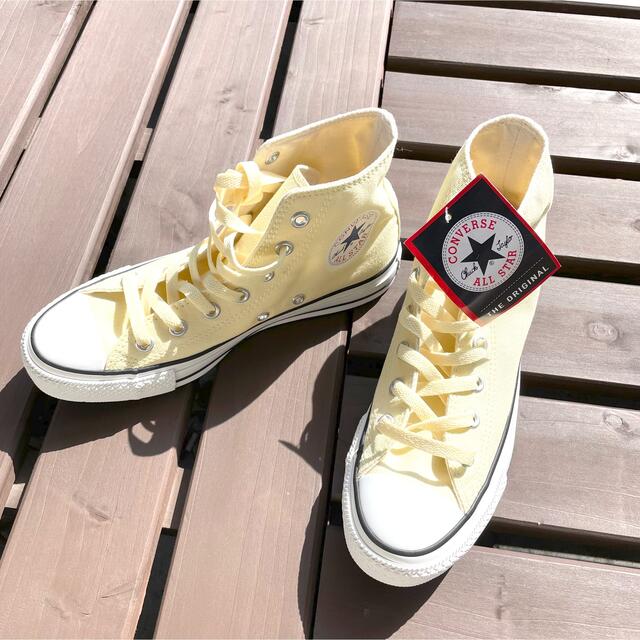 CONVERSE(コンバース)のコンバースオールスター 黄色 24.5cm 新品タグ付き レディースの靴/シューズ(スニーカー)の商品写真