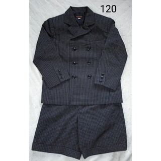 ニッセン(ニッセン)のニッセン　POP ON POP　チェック　黒　グレー　白　ダブル　スーツ　120(ドレス/フォーマル)