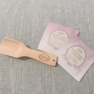 サボン(SABON)のSABON スプーン スパチュラ スクラブ洗顔サンプル×2 おまけ付き(その他)