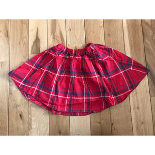 ブランシェス(Branshes)の新品 ブランシェス チェック フレアスカート 赤 80センチ 90センチ(スカート)