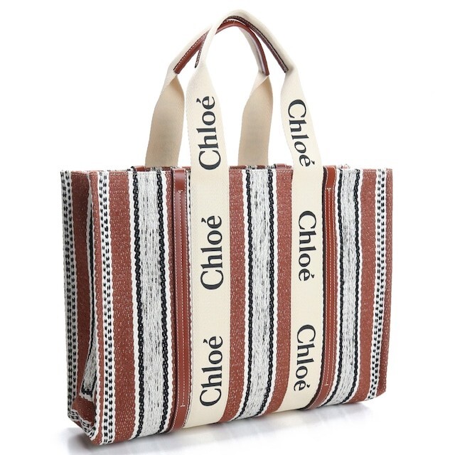 気質アップ】 C - クロエ トートバッグ CHC22SS382G44 27S WOODY SEPIA
