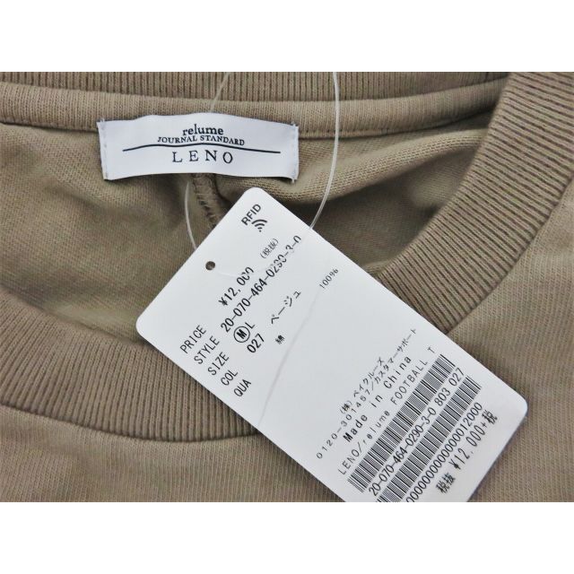 LENO × JOURNAL STANDARD relume フットボールT M メンズのトップス(Tシャツ/カットソー(七分/長袖))の商品写真