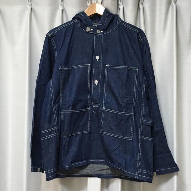 SASSAFRAS フード付きデニムシャツジャケット 【オープニング大セール