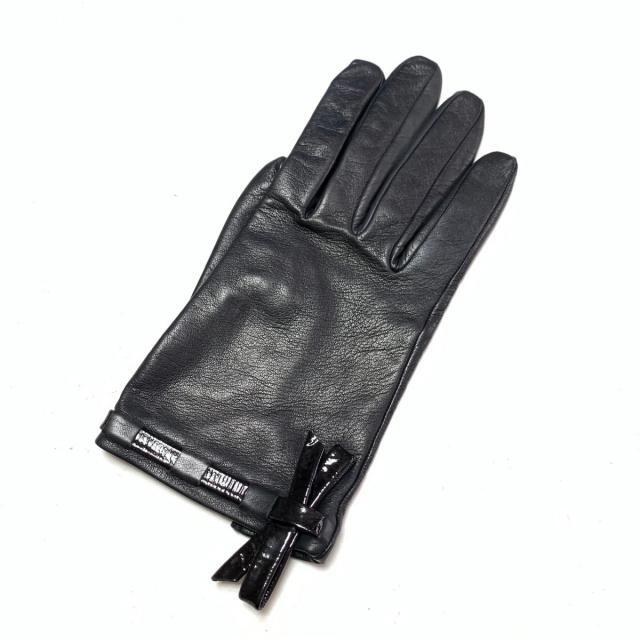 CHANEL(シャネル)のCHANEL(シャネル) 手袋 レディース - 黒 レディースのファッション小物(手袋)の商品写真