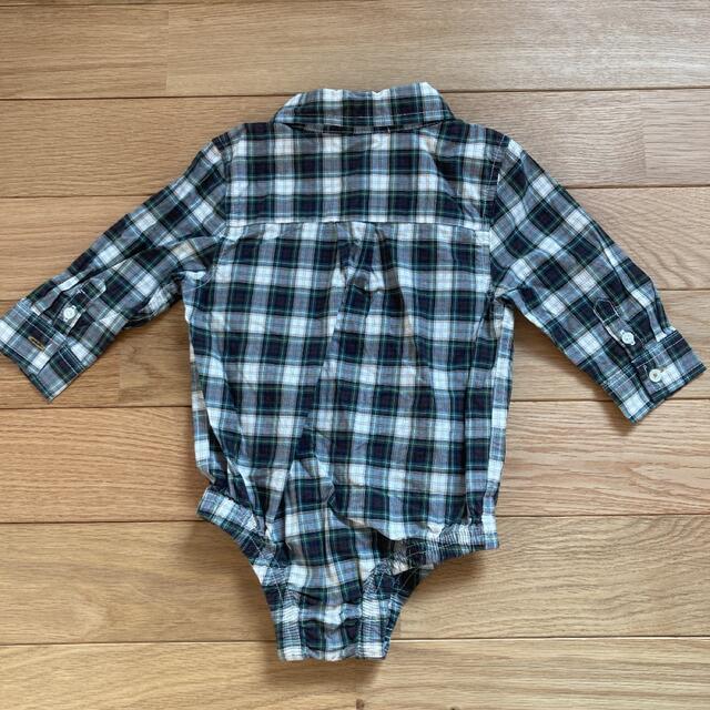 babyGAP(ベビーギャップ)のbabygap シャツロンパース キッズ/ベビー/マタニティのベビー服(~85cm)(ロンパース)の商品写真