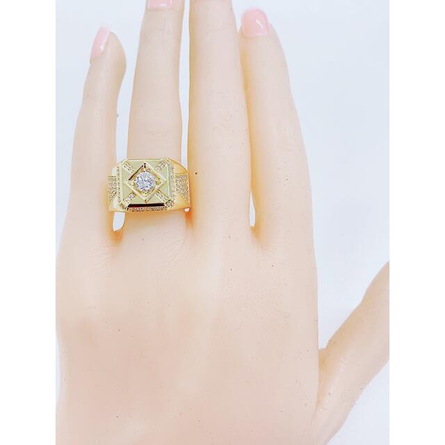 ★0.537ct★✨ダイヤ0.50ctダイヤK10印台ナットパヴェリング指輪 7