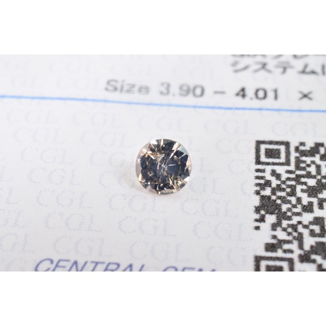 0.202ct LIGHT BROWN I1 POOR 中央宝石研究所 レディースのアクセサリー(その他)の商品写真