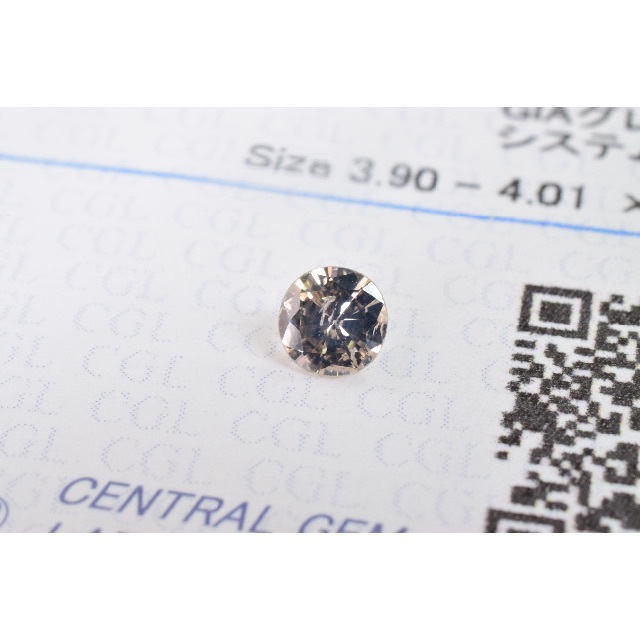 0.202ct LIGHT BROWN I1 POOR 中央宝石研究所 レディースのアクセサリー(その他)の商品写真