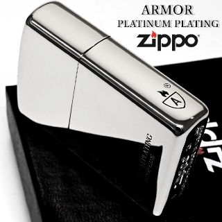 ジッポー(ZIPPO)の『送料無料』ZIPPO◇アーマープラチナチタン サイドアーマーロゴ◇重厚 ジッポ(タバコグッズ)