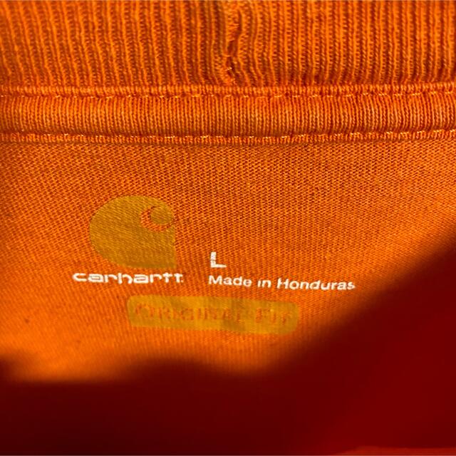 carhartt(カーハート)の90s 古着 カーハート ロゴタグ ポケットロンT ビッグシルエット ゆるだぼ メンズのトップス(Tシャツ/カットソー(七分/長袖))の商品写真