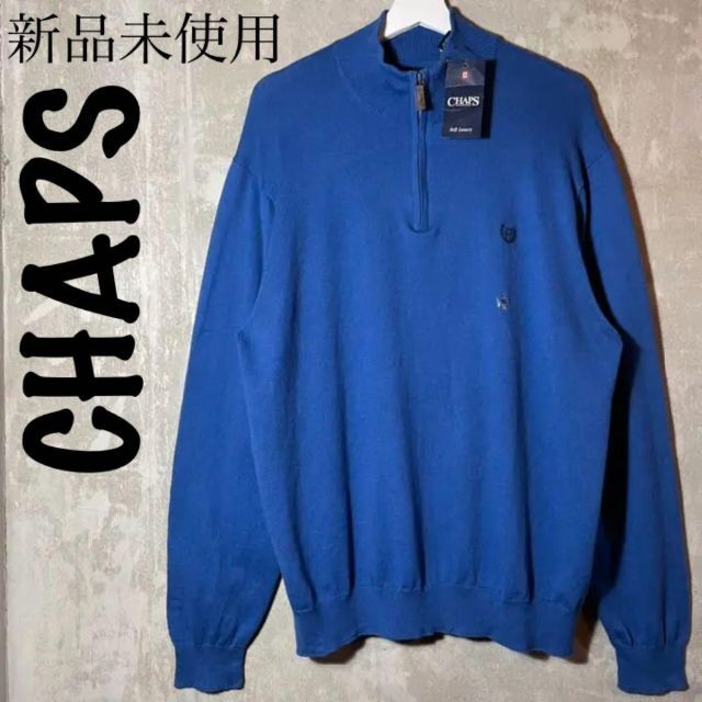 CHAPS CASHMERE ZIP KNIT USA IMPORT XL