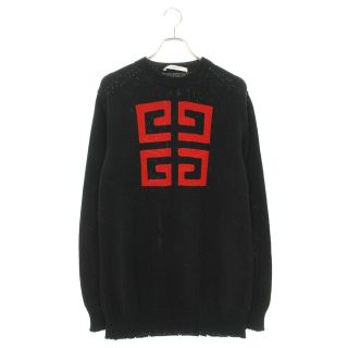 ジバンシィ(GIVENCHY)のジバンシィ BM904U4Y0A ダメージ加工4Gニット メンズ L(ニット/セーター)