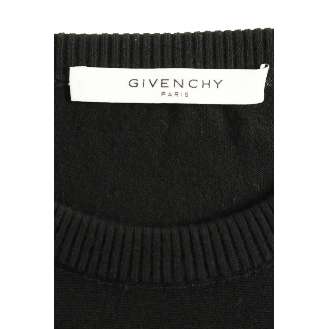 GIVENCHY(ジバンシィ)のジバンシィ BM90BT406B ロゴラベルジャガードクルーネックニット XL メンズのトップス(ニット/セーター)の商品写真