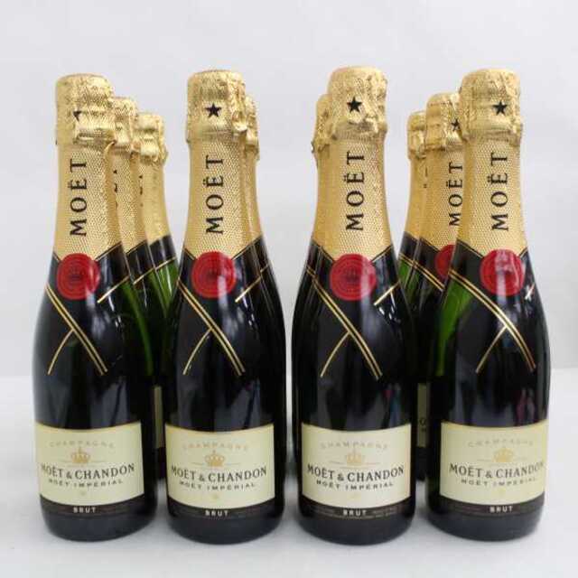 MOËT & CHANDON(モエエシャンドン)の【12本セット】モエエシャンドン ブリュット ハーフ  375ml 食品/飲料/酒の酒(シャンパン/スパークリングワイン)の商品写真