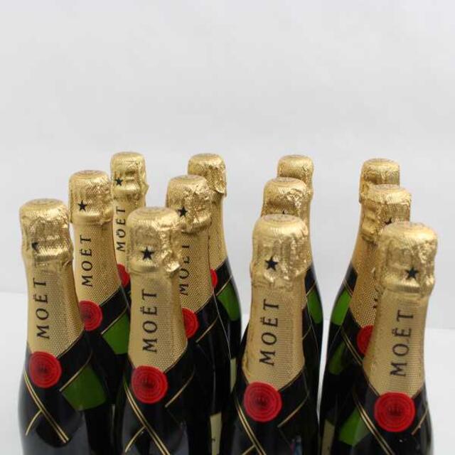 MOËT & CHANDON(モエエシャンドン)の【12本セット】モエエシャンドン ブリュット ハーフ  375ml 食品/飲料/酒の酒(シャンパン/スパークリングワイン)の商品写真